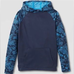 Boys' Tech Fleece Hooded Sweatshirt - All in Motion Blue